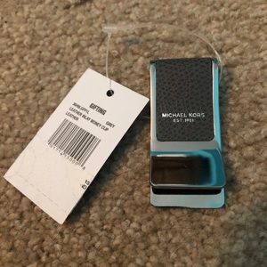 Michael Kors Leather Inlay Money Clip